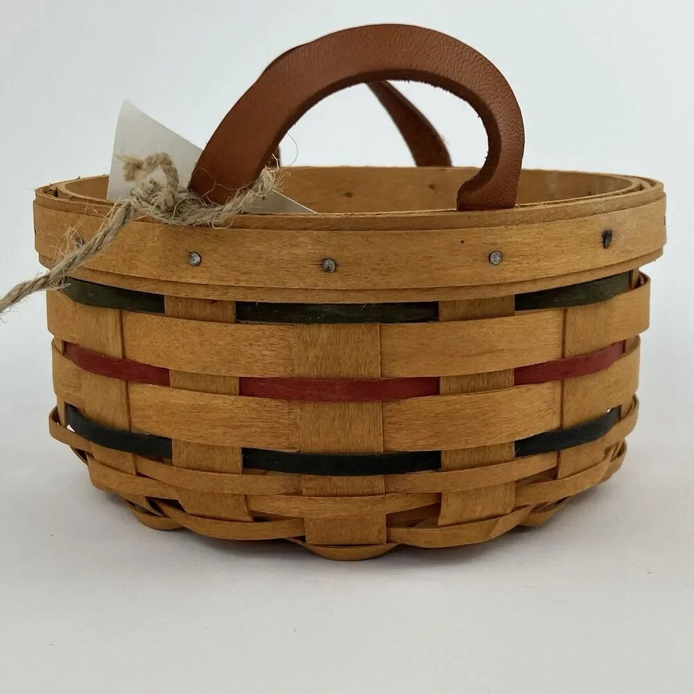 Longaberger Woven Traditions Button Basket Set 7